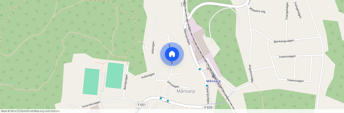 Hernbergsvägen, Månsarp