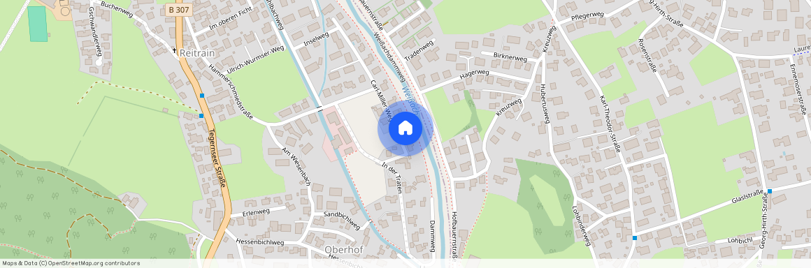 Carl-Miller-Weg, 83700 Kreuth ca. 52, 6 km south of Munich-center