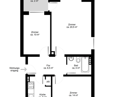 Gepflegte Balkon-Wohnung in ruhiger Lage - Foto 2