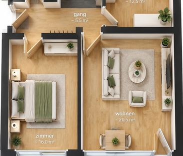 3.5 Zimmer, 66 m², EG - Foto 5