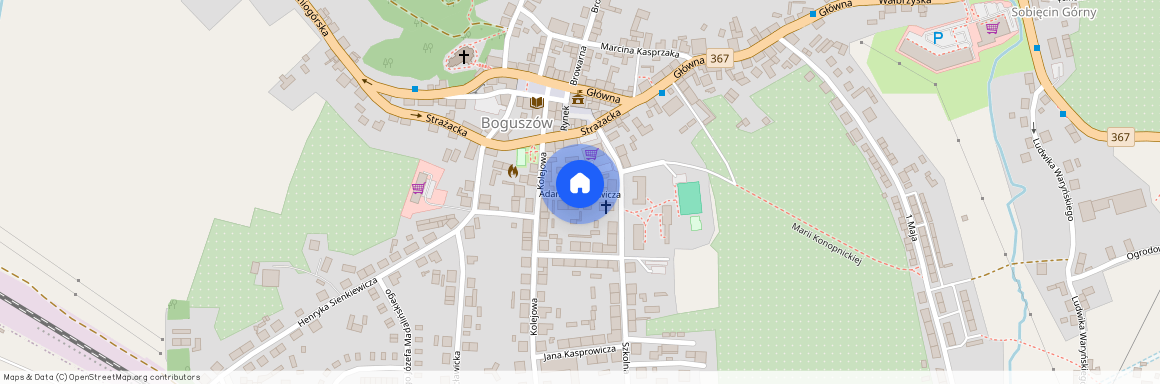 ul. Adama Mickiewicza, Boguszów, Boguszów-Gorce, wałbrzyski, dolnośląskie