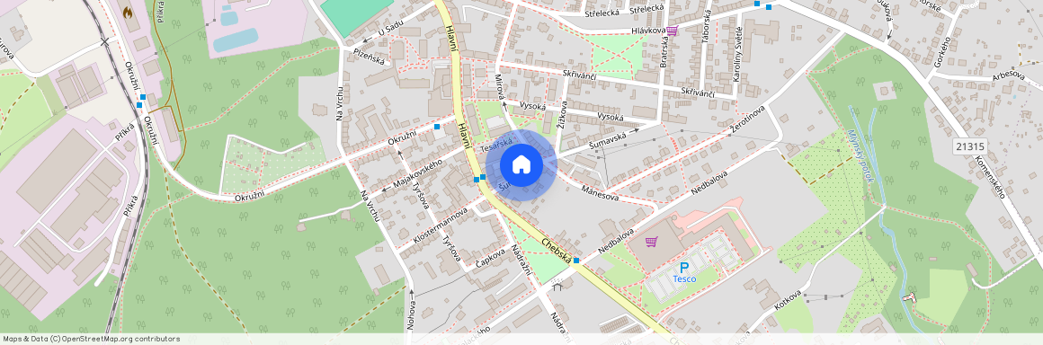 ulice Šumavská, Aš