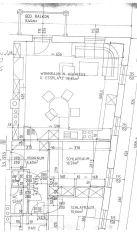 Gut aufgeteilte 3-Zimmer-Wohnung mit möblierter Küche und Balkon in ruhiger Wohnlage in Obernberg - Photo 4