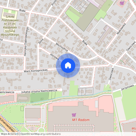 ul. Marii Konopnickiej, Glinice, Radom, mazowieckie