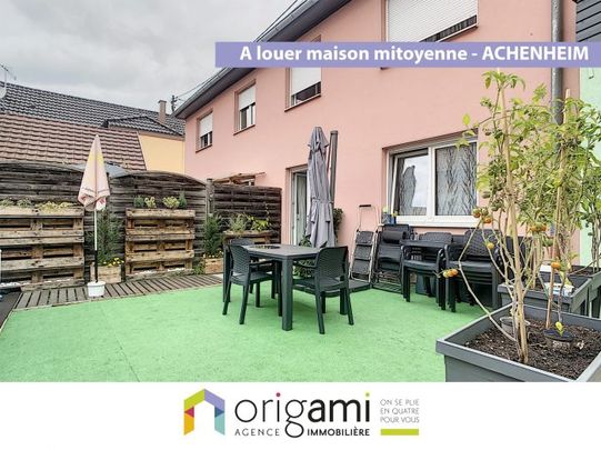ACHENHEIM - Maison mitoyenne avec grande terrasse - Photo 1