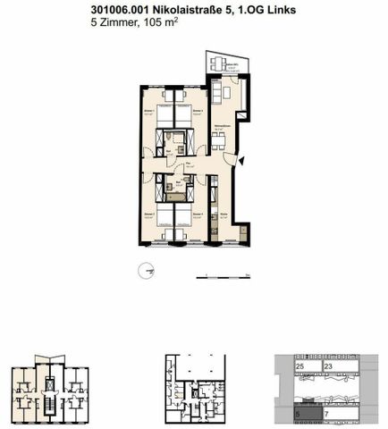 MITTE | Neubau 5-Zi.-Whg. mit Balkon | Optimal: 4-Pers-WG oder Familie - Foto 4