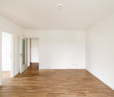 Hoch oben mit großem Balkon und Blick ins Grüne. Neubau in ruhiger zentraler Lage der Südvorstadt. - Photo 1