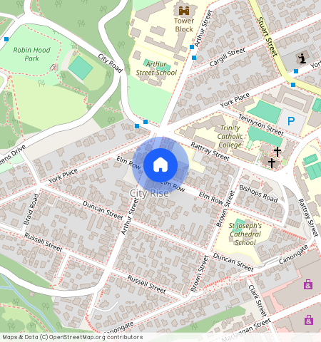 ** Elm Row, Dunedin Central