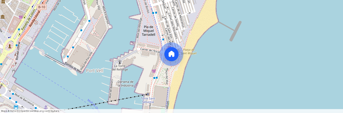 Plaça del Mar, Barcelona, Catalonia 08003