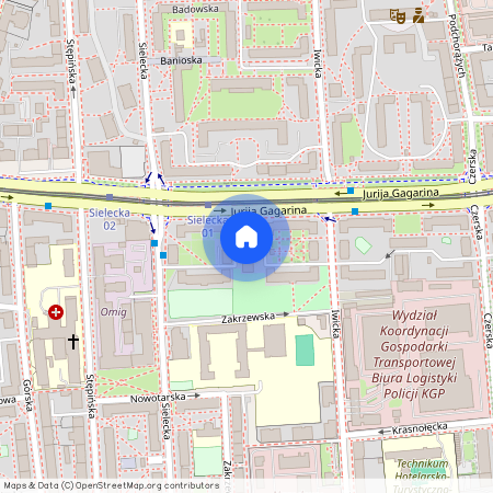 Warszawa, Mokotów, Jurija, Gagarina