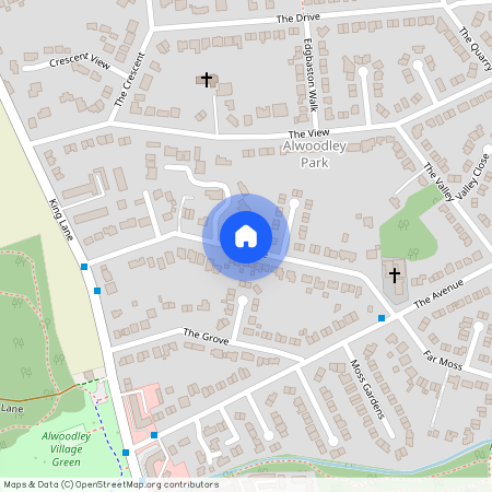 The Lane, Alwoodley, Leeds, West Yorkshire, UK, LS17