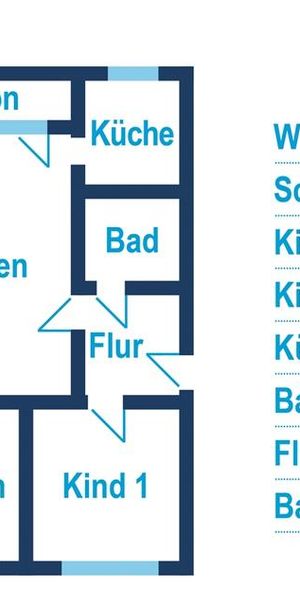 Erstbezug nach Komplettsanierung, 4-Raum-Wohnung - Photo 1