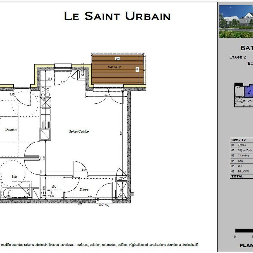 F2 RECENT A LOUER SAINT URBAIN - Photo 2