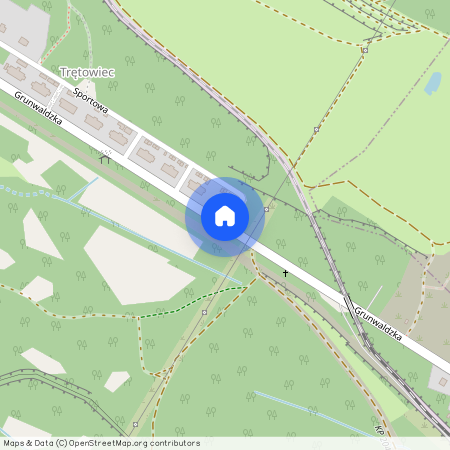 ul. Grunwaldzka, Trzebinia, Trzebinia, chrzanowski, małopolskie