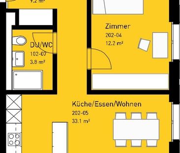 3.5 Zimmer, 79 m², 2. Stock - Photo 6
