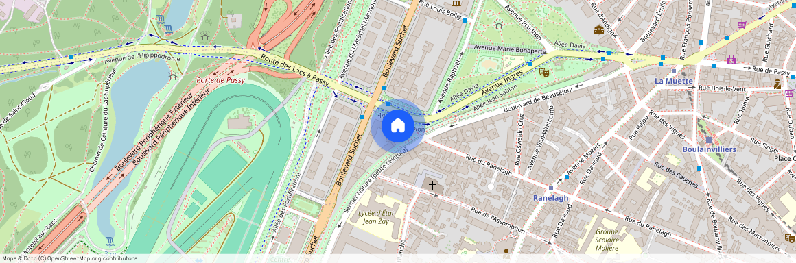 3 pièces meublé - Avenue Ingres, Paris 16Ème