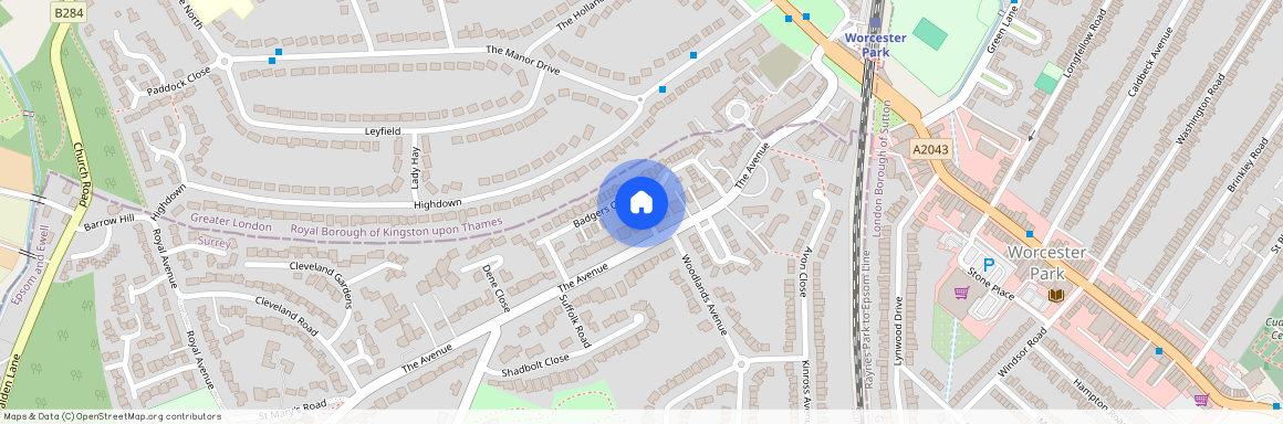 Badgers Court, The Avenue, Worcester Park, KT4 7HA
