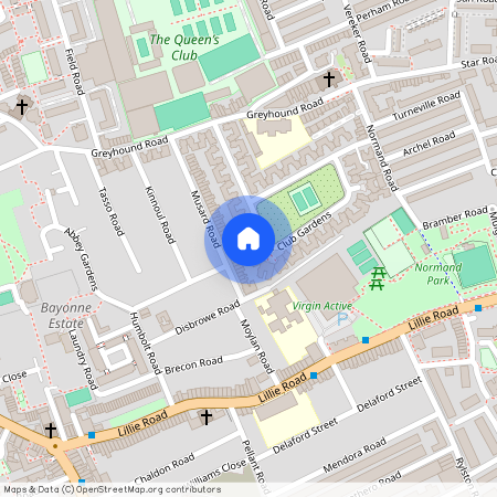 Queens Club Gardens, Barons Court, W14