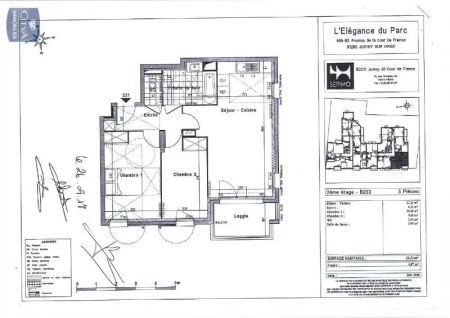 Appartement à louer 3 pièces 56.52m² - Photo 4