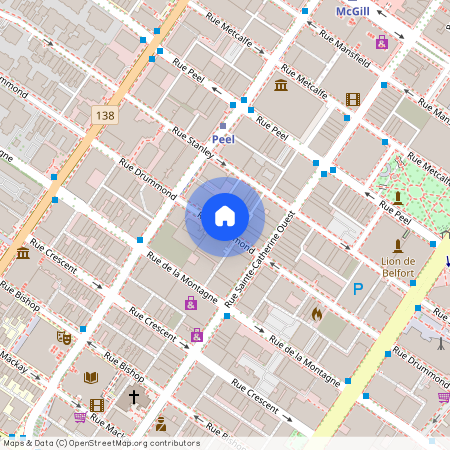 1423 Rue Drummond, app.601, H3G 1W3, Montréal