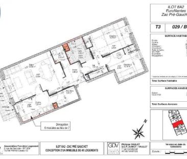 Appartement à louer 3 pièces 75.18m² - Photo 2