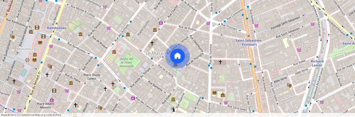 Rue des Coutures Saint-Gervais, Francja, Paris