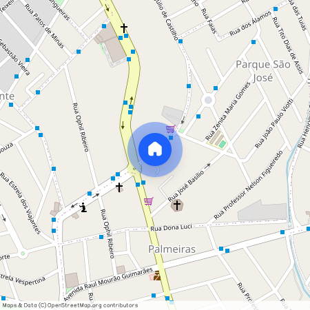 Rua Júlio de Castilho, 1161, Palmeiras, Belo Horizonte, Minas Gerais, 30570080