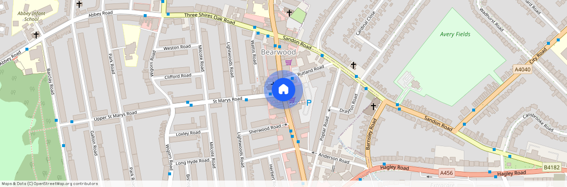 St. Marys Road, Bearwood, Smethwick