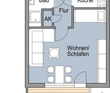 Schicke 1 Zimmerwohnung mit Balkon - Foto 4