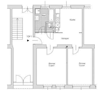 UNBEFRISTETER ERSTBEZUG: 2-Zimmer Altbau-Wohnung im Erdgeschoß in 1... - Photo 1