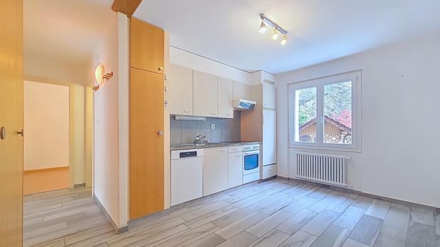 À Louer Lumineux 3.5 pièces, cadre verdoyant, balcon, cave, place de parc, proche du centre-ville de Martigny - Photo 1