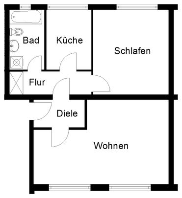 Mehr als gewohnt - Schöne 2-Zimmerwohnung in Wuppertal-Barmen - Photo 1