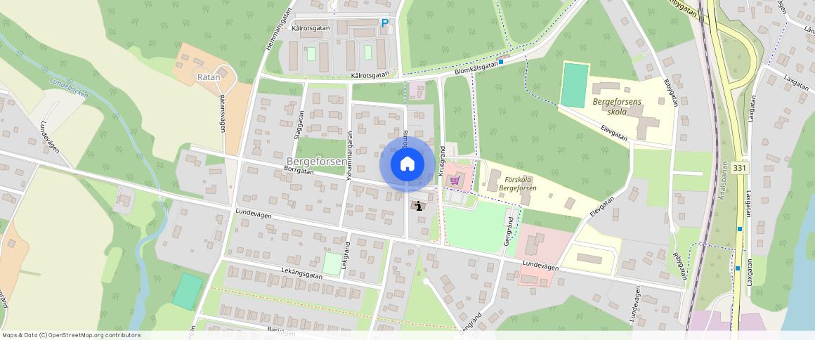 Rimogatan, Bergeforsen