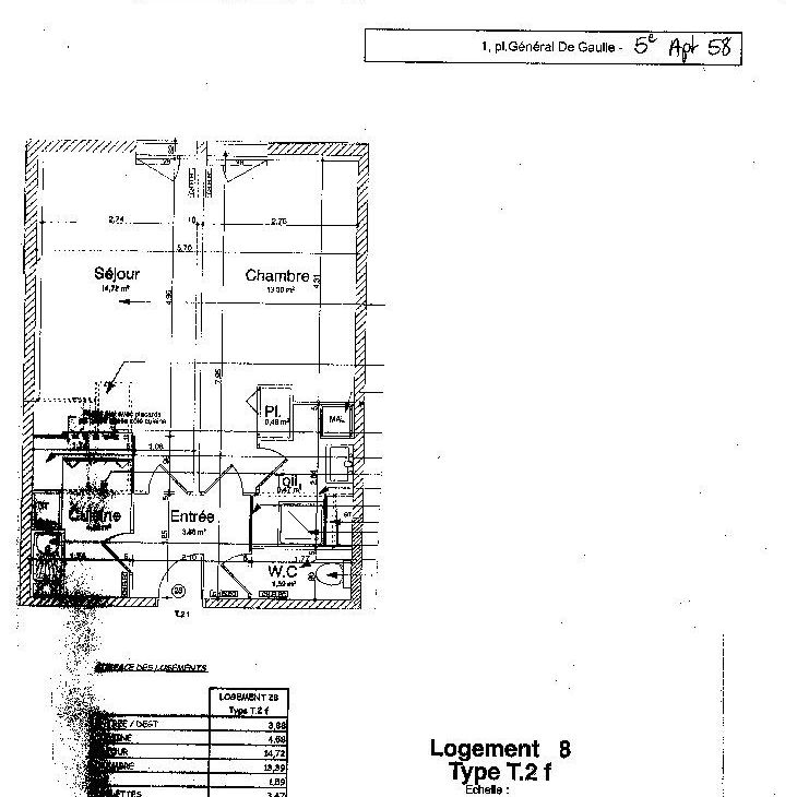 Location appartement T2 42.11m² à Saint-dizier (52100) Loyer CC * : 495.54 € Réf : ER.22250 - Photo 1