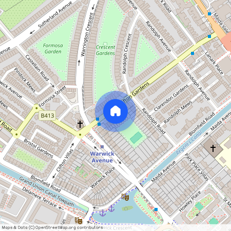 Little Venice, Clifton Gardens, Connaught House, W9 1AL, London