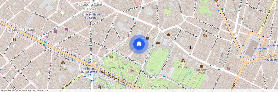 Appartement à louer rue du Cirque, Paris 8ème