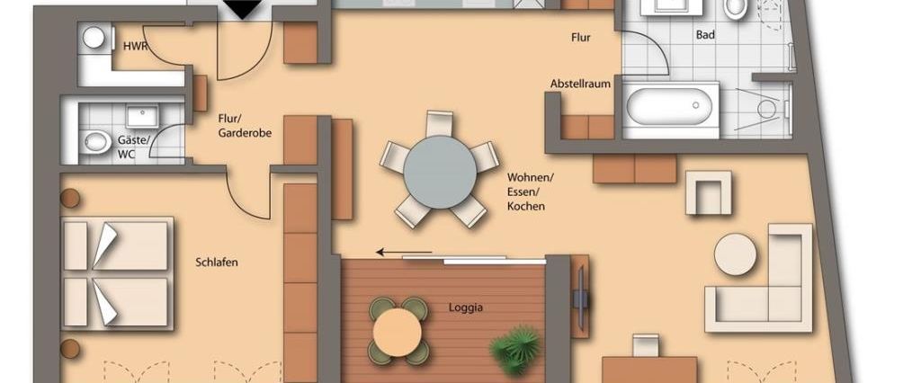 Die Citywohnung mit dem goldenen Erker, - Photo 1