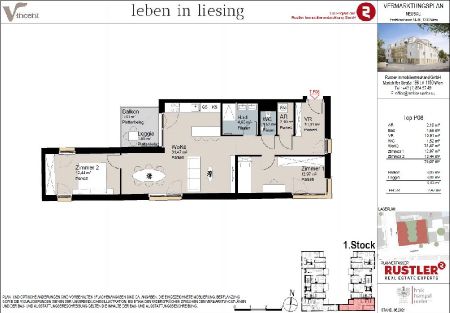 Neubauhit - 3-Zimmerwohnung mit Balkon in Hofruhelage | Fertigstellung 2025 - Foto 5