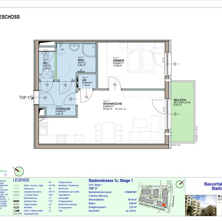2-Zimmer-Wohnung mit Balkon, Top 17 - Photo 3