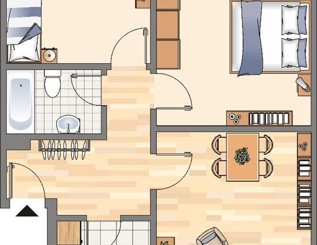 Demnächst frei! 3-Zimmer-Wohnung in Dortmund Innenstadt-Nord - Foto 1