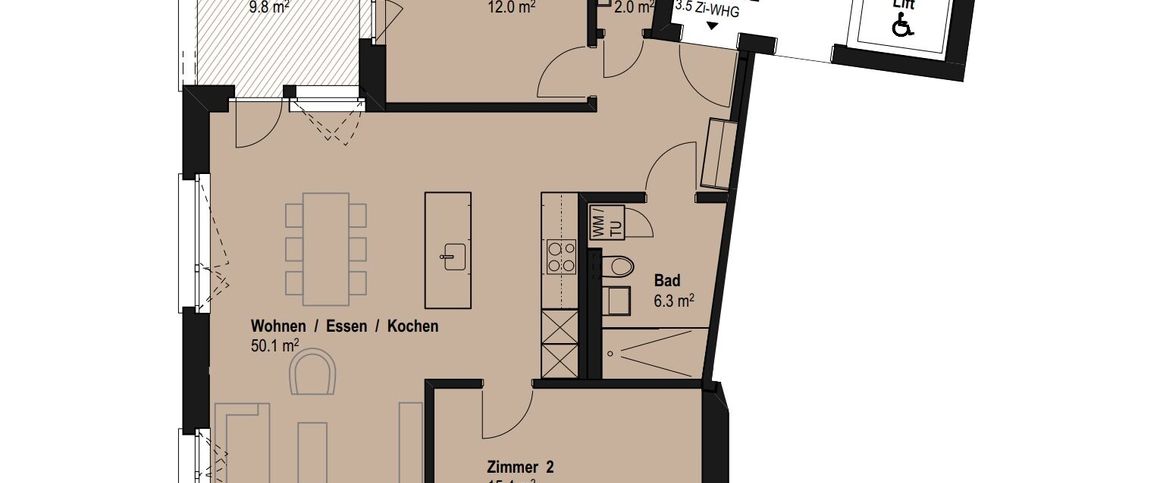 Erstvermietung beim Bahnhof Töss - Photo 1