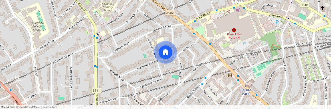 Wedderburn Road, Belsize Park NW3