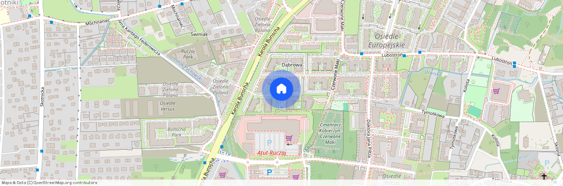 ul. Czerwone Maki, Ruczaj, Dębniki, Kraków, małopolskie