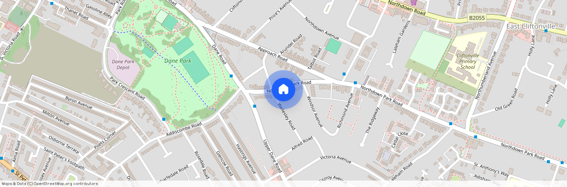 Flat 2, 19 Upper Street South, CT9 2TU, Northdown Park Road