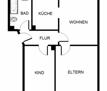 3-Zimmer-Wohnung in Gelsenkirchen Scholven - Photo 1