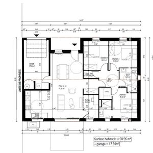 Maison neuve Magne 4 pièce(s) 98.93 m2 - Photo 2