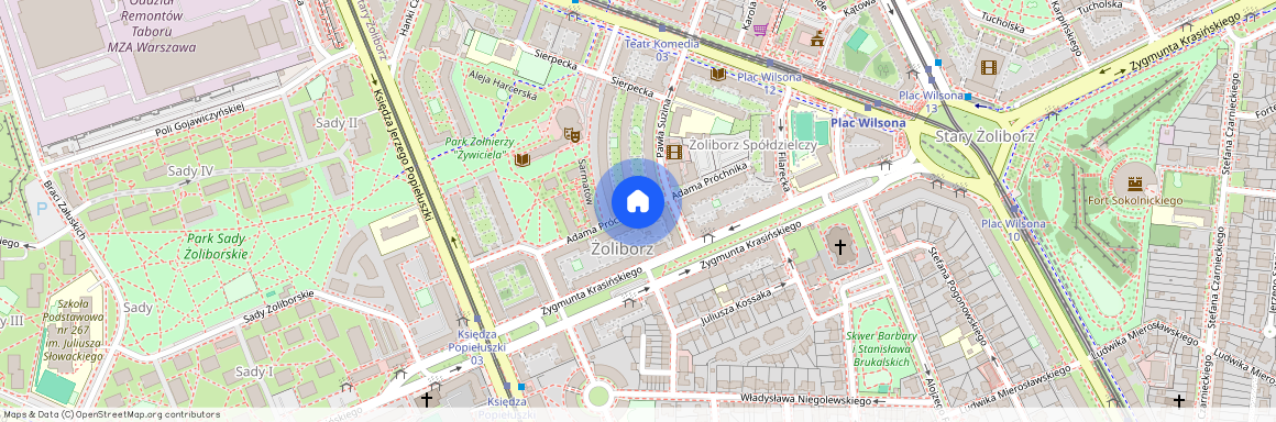 ul. Adama Próchnika, Stary Żoliborz, Żoliborz, Warszawa, mazowieckie