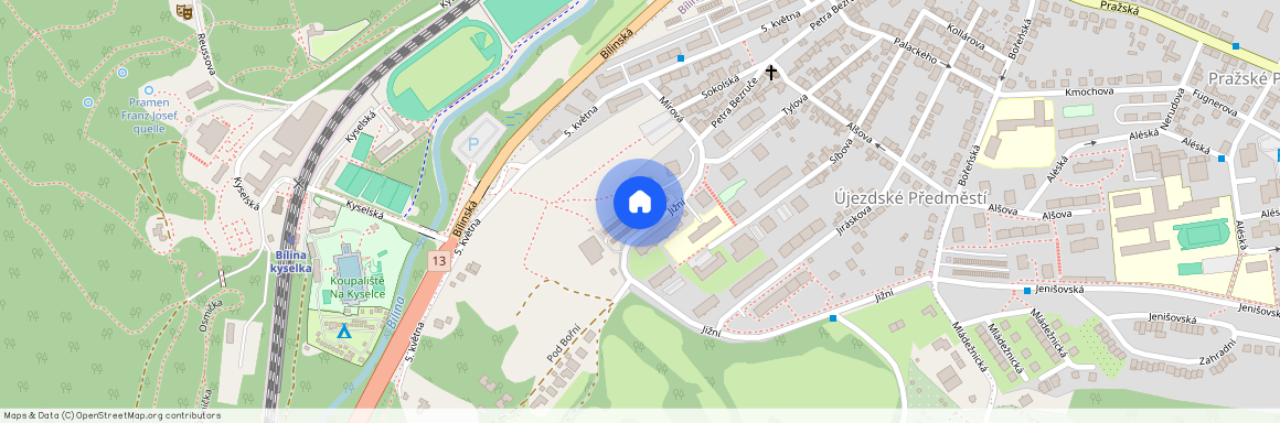 Jiráskova, Bílina - Újezdské Předměstí, okres Teplice