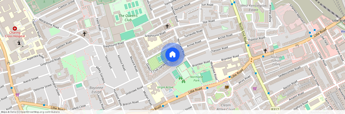 Queen's Club Gardens, Spencer Mansions Queen's Club Gardens, W14