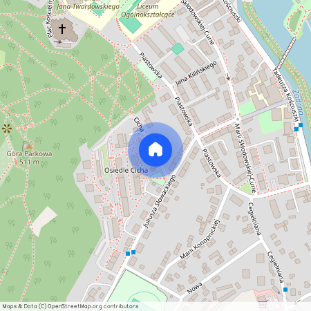 ul. Cicha, Kamienna Góra, kamiennogórski, dolnośląskie